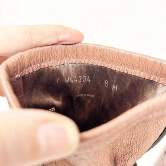 Stuart Weitzman Veruka Leather Lace Up Rose Mauve Boots 8 - Picture 11 of 11